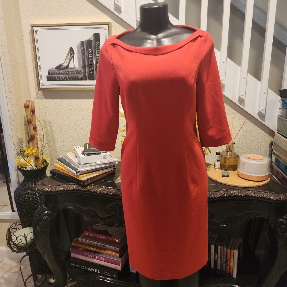 Black Halo Petal sleeves dress size 10 - Picture 3 of 7